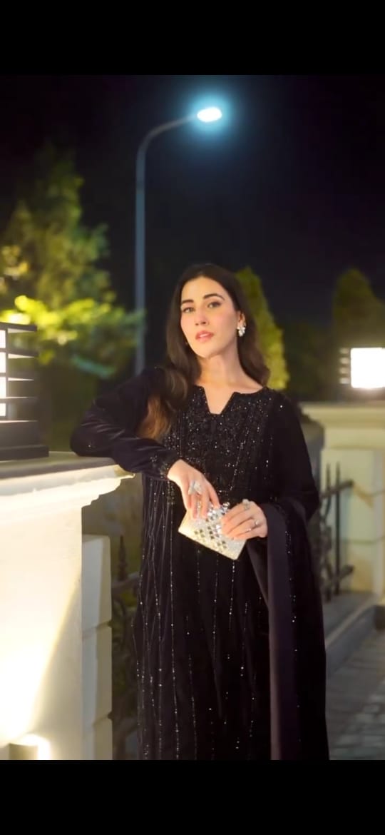 DARK PURPLE EMBROIDERED 3PC SUIT