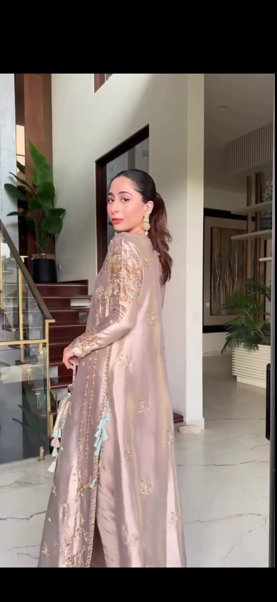 BRONZE COLOR EMBROIDERED 3PC SUIT