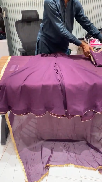 Formal 3Pc Suit – Mirror and Thread Embroidery