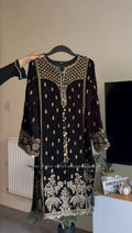Royal Velvet Elegance 3PC Embroidered Suit