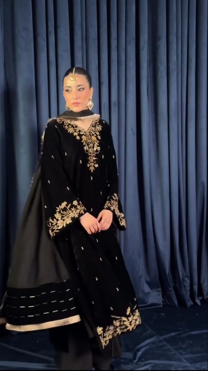 Timeless Grace Embroidered 3PC Dress