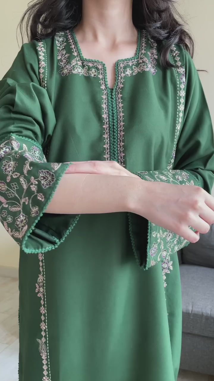 Winter khadar 3Pcs embroidered suit