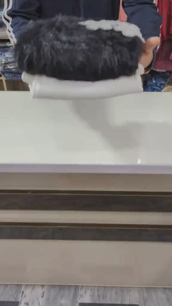 2pcs Winter Dress (Black and White)