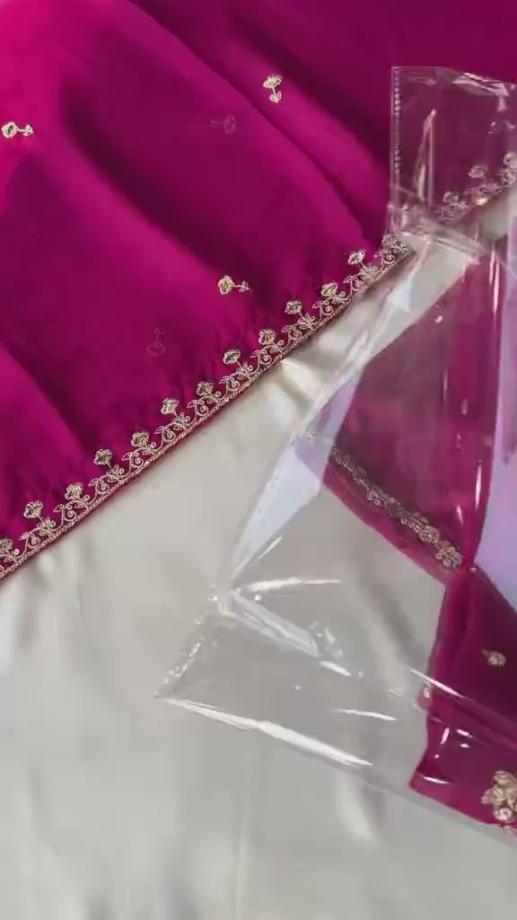 Maroon Garara Set 3Pcs