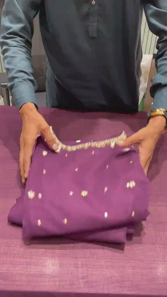 Formal 3Pc Suit – Mirror and Thread Embroidery