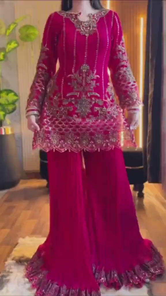 Heavy Embroidery Work Suit