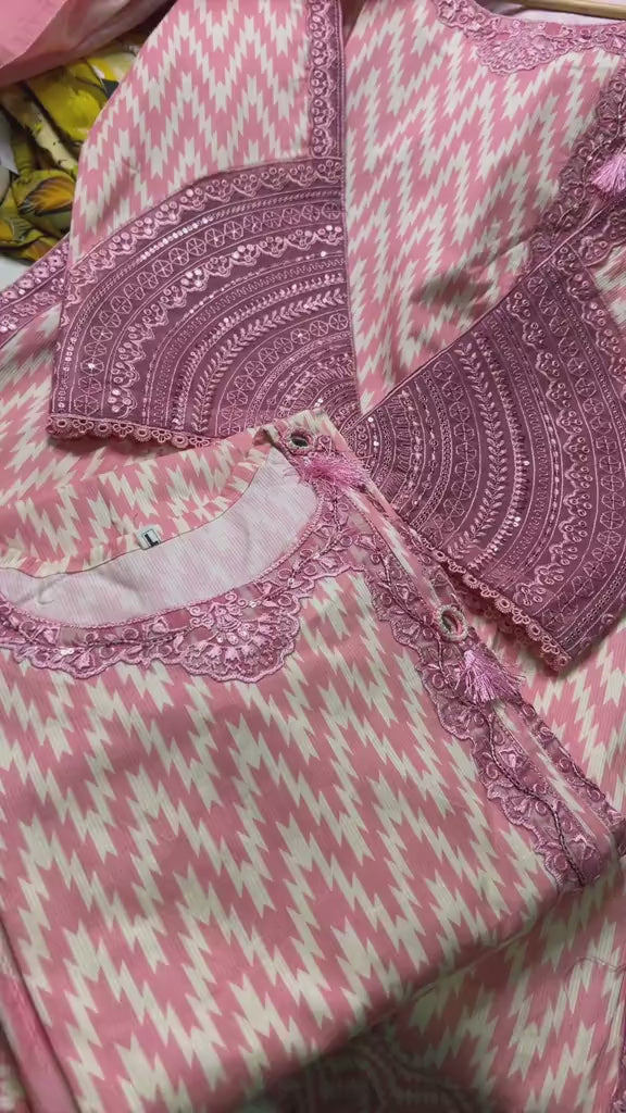 Embroidered 3pc Suit